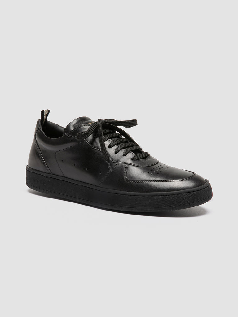 ASSET 001 - Black Leather Low Top Sneakers men Officine Creative - 3