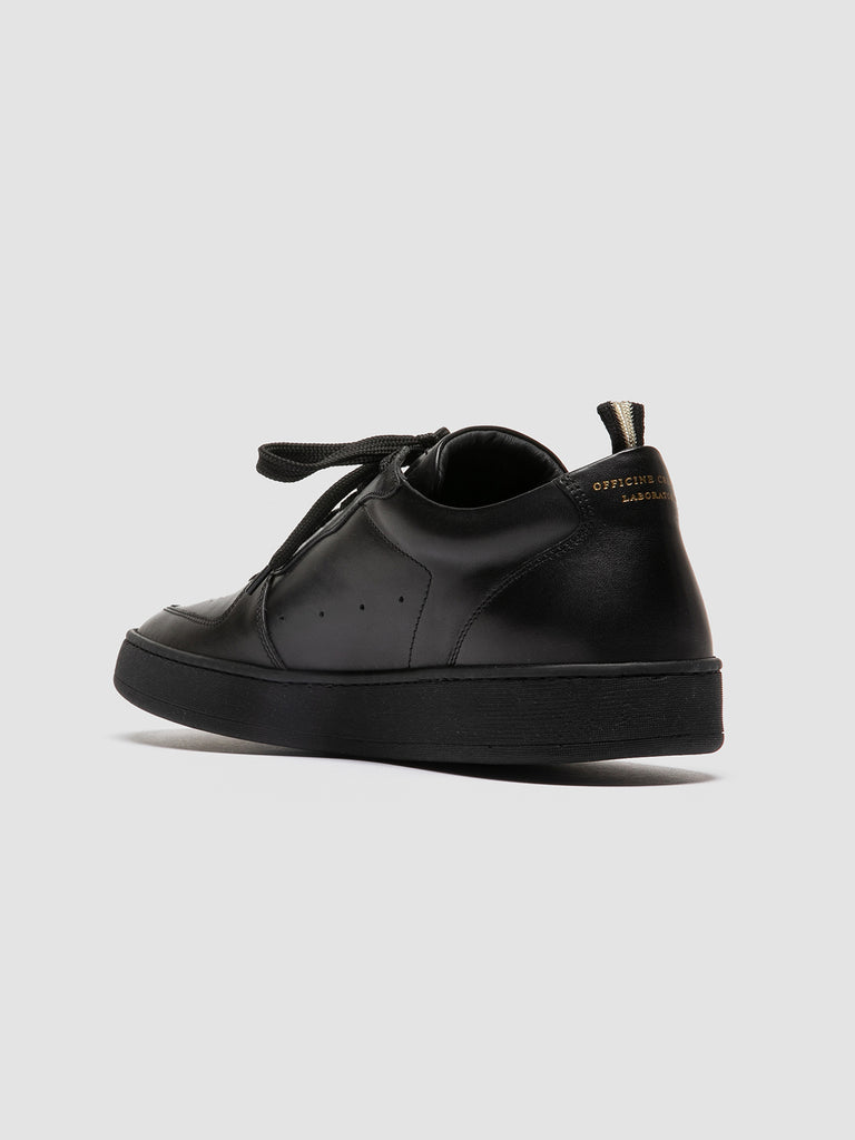 ASSET 001 - Black Leather Low Top Sneakers men Officine Creative - 4