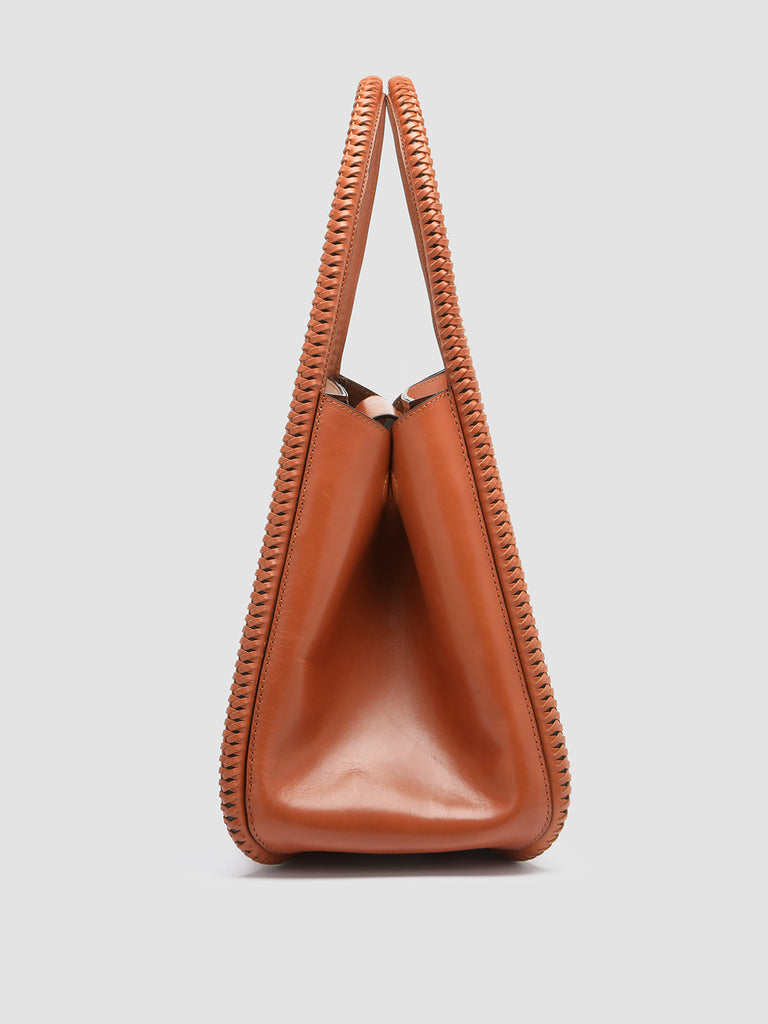 CABALA 102 - Brown Leather Tote Bag  Officine Creative - 5