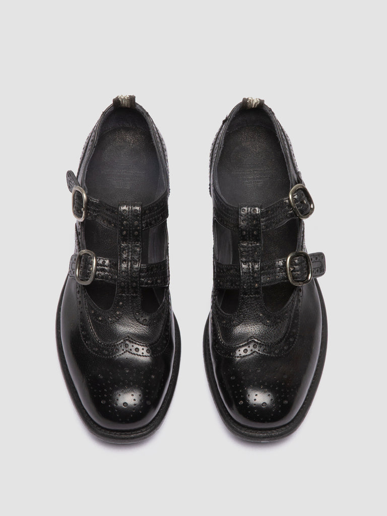 CALIXTE 056 - Black Leather Maryjane Loafers women Officine Creative - 2