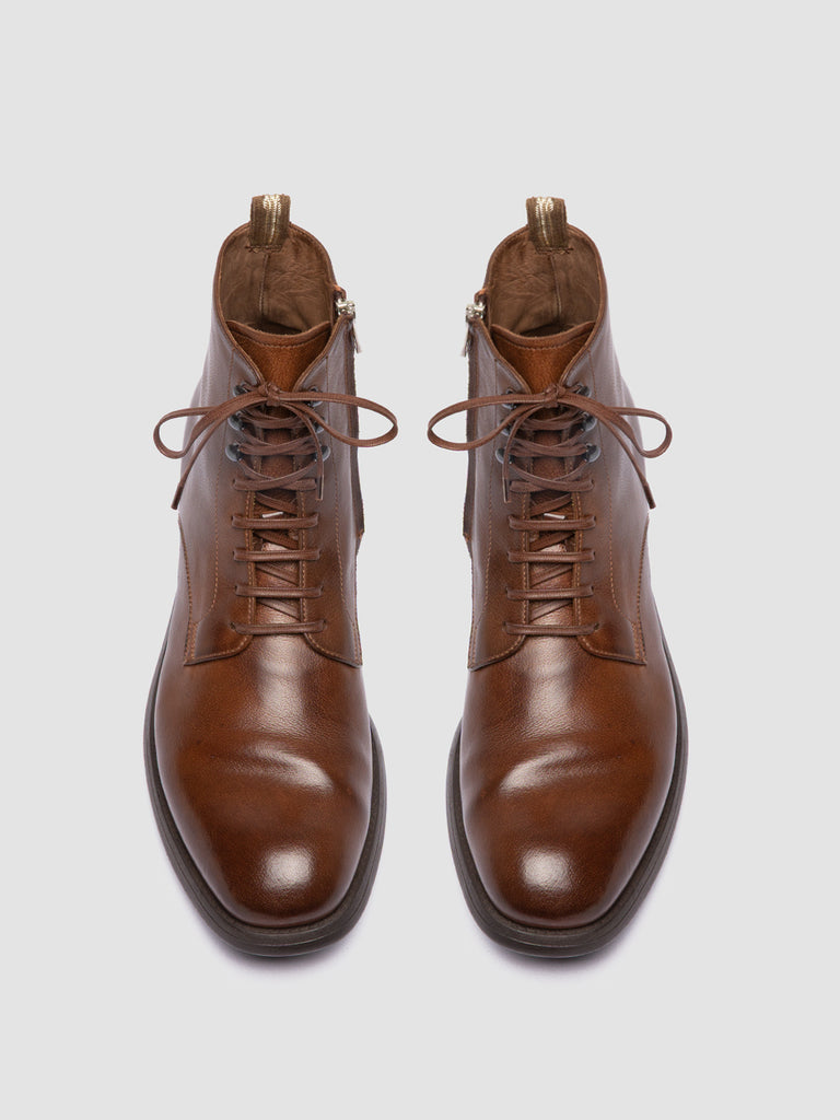 CHRONICLE 004 - Brown Leather Lace Up Boots