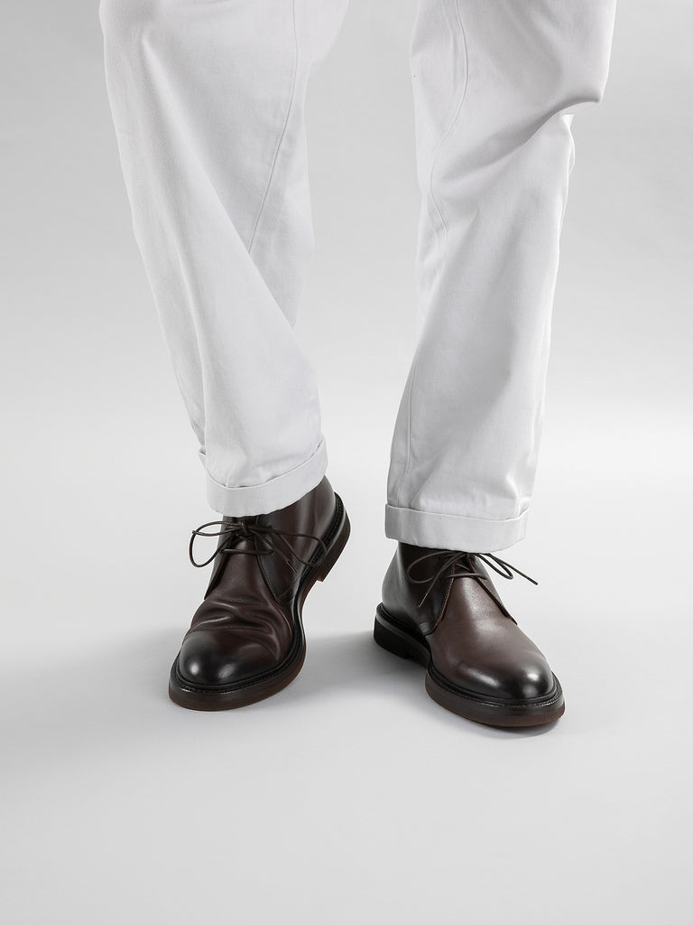 DUDE FLEXI 004 - Brown Leather Chukka Boots Men Officine Creative - 2