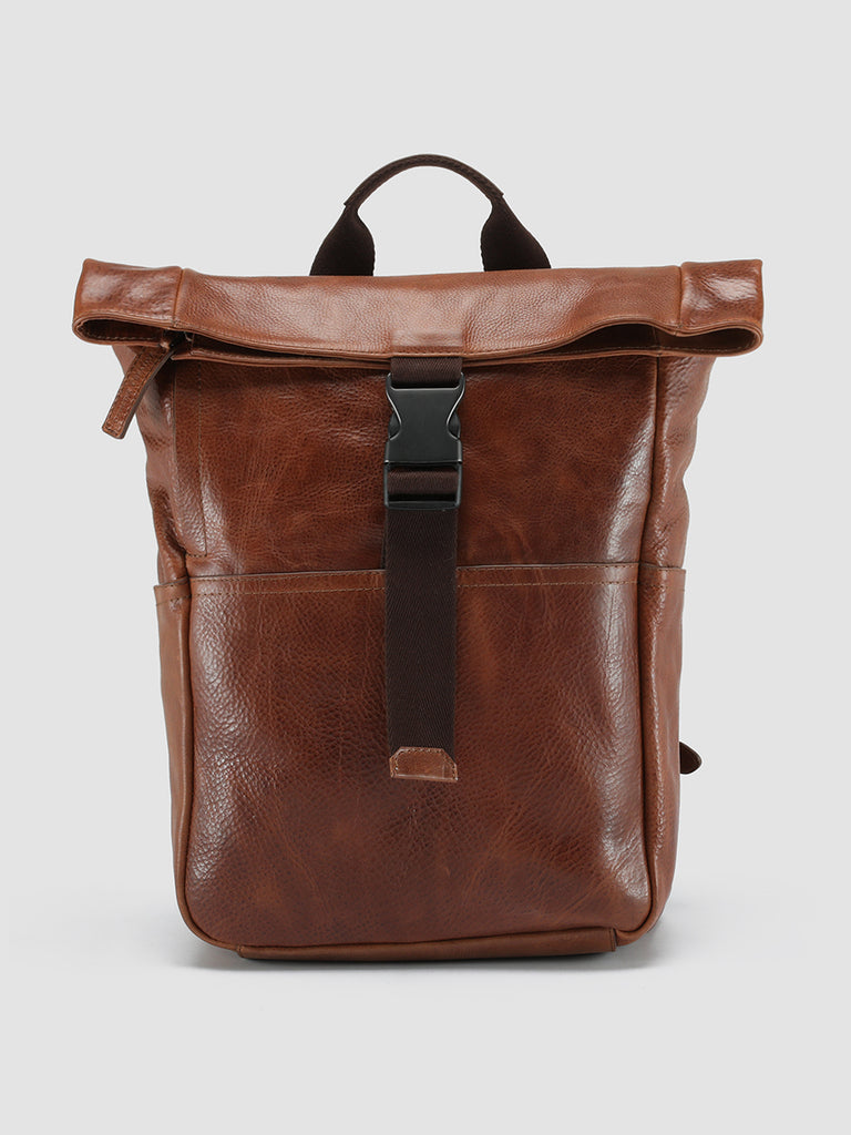 EQUIPAGE 001 - Brown Leather Backpack  Officine Creative - 1