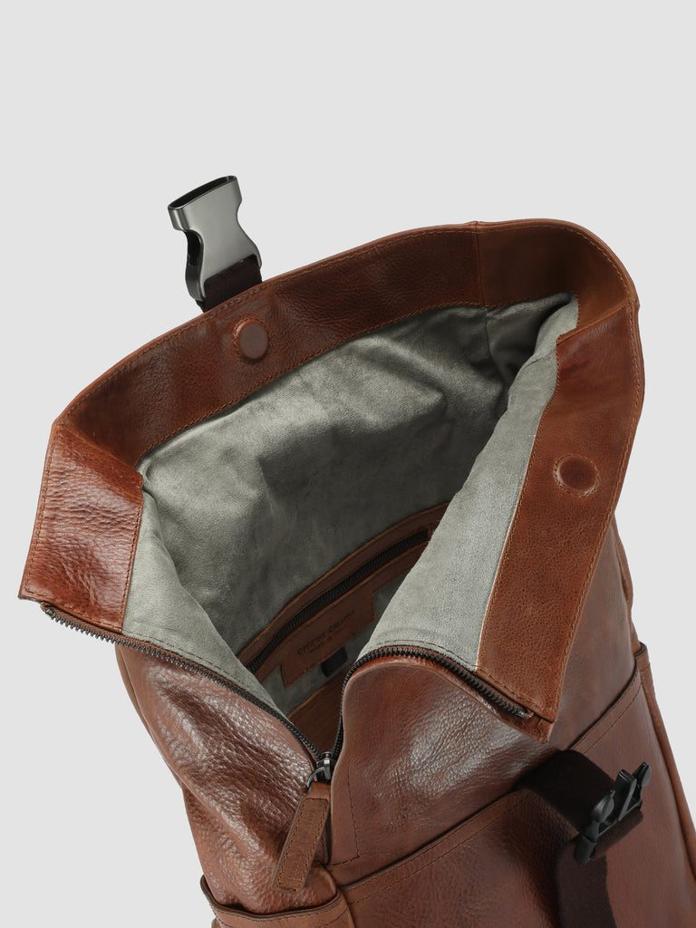EQUIPAGE 001 - Brown Leather Backpack  Officine Creative - 8