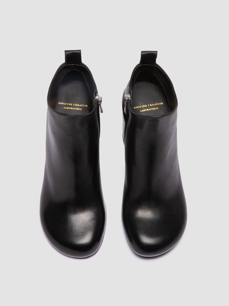 ESTHER 001 - Black Leather Zip Boots