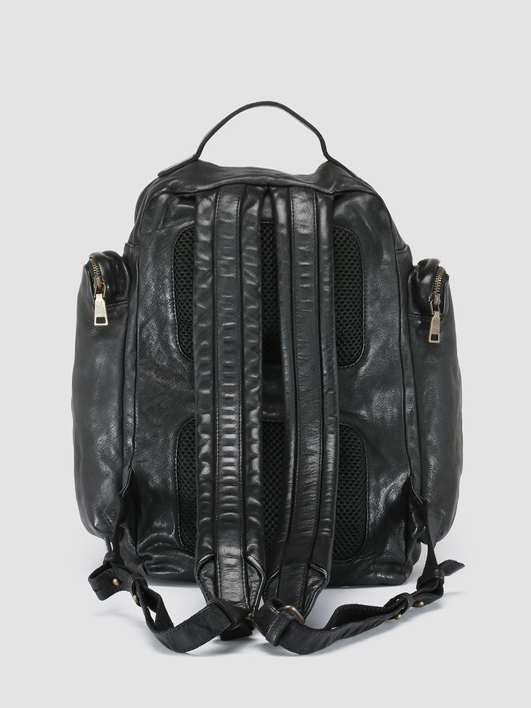 HELMET 042 - Black Leather Backpack  Officine Creative - 4