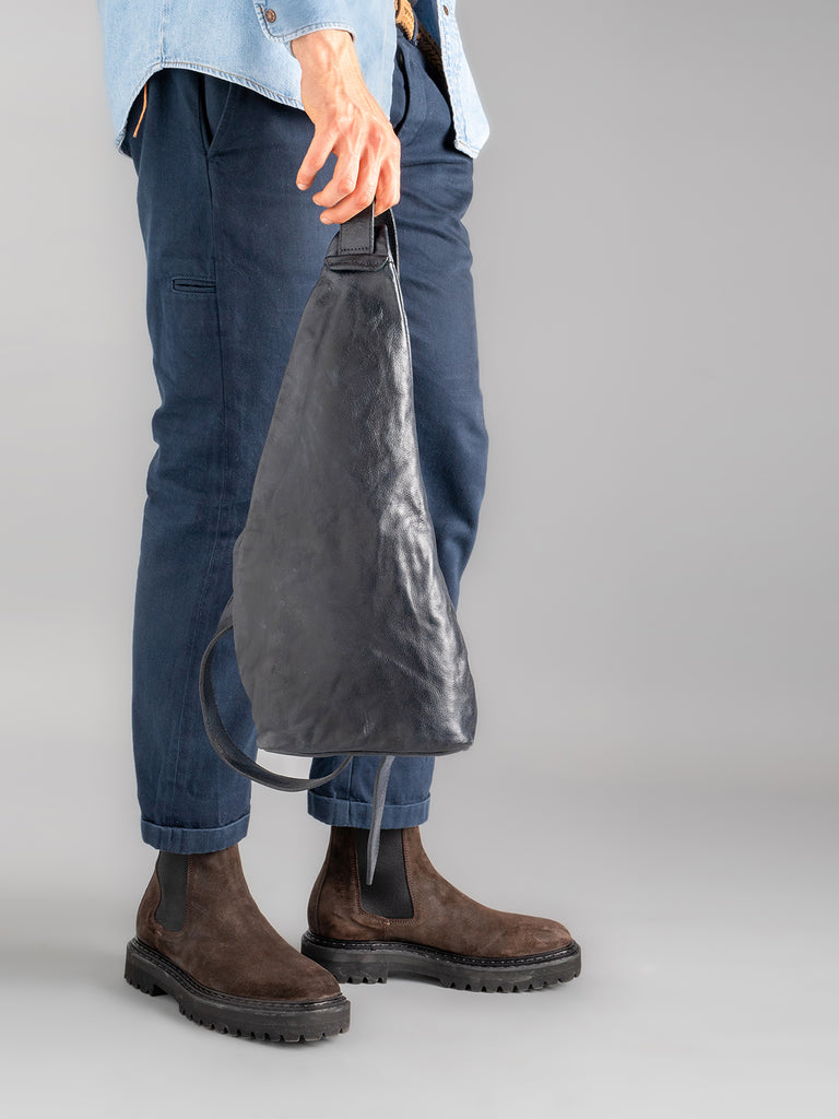 HELMET 30 - Brown Leather Backpack