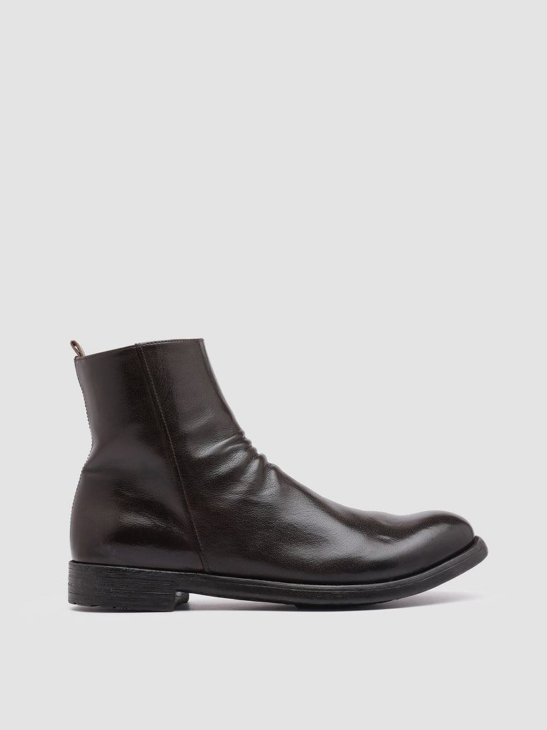 HIVE 010 - Brown Leather Zip Boots men Officine Creative - 1