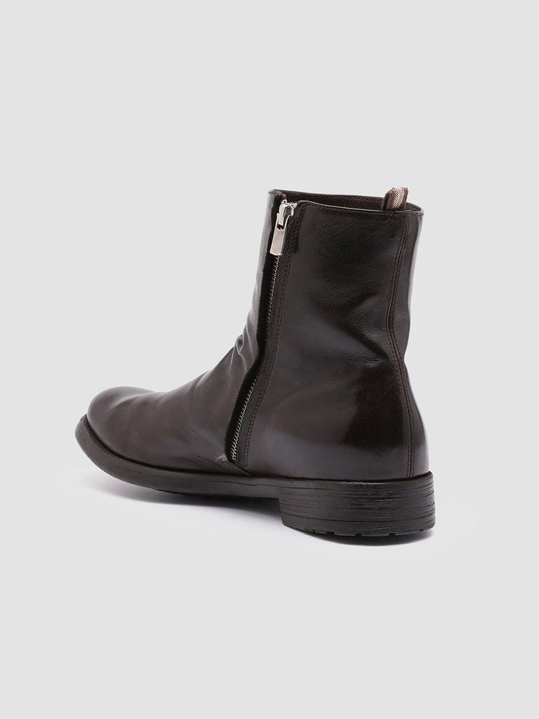 HIVE 010 - Brown Leather Zip Boots men Officine Creative - 4