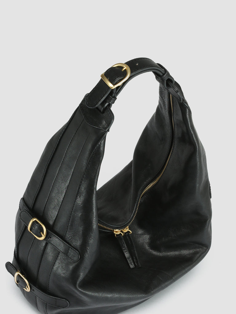 JULIE 001 - Black Leather Shoulder Bag  Officine Creative - 2
