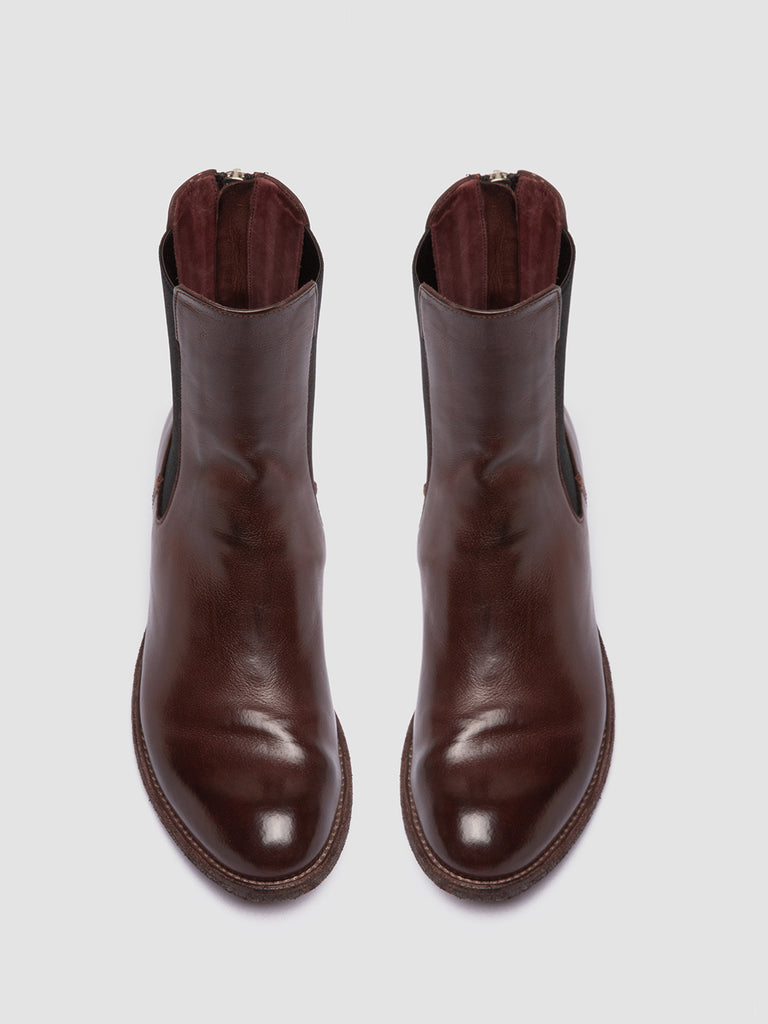 LEXIKON 073 - Brown Leather Zip Boots women Officine Creative - 2