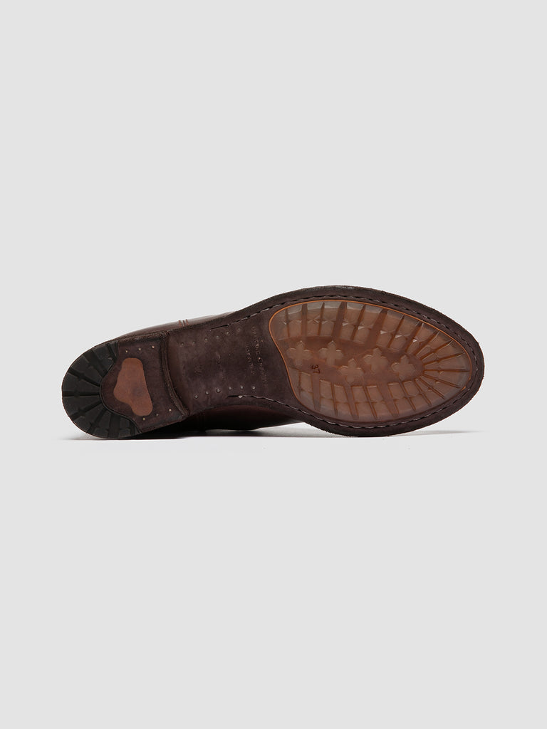 LEXIKON 073 - Brown Leather Zip Boots women Officine Creative - 5