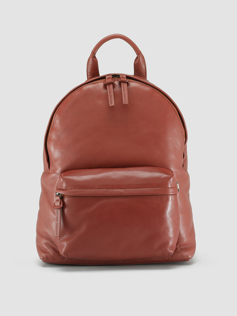 MINI PACK -  Burgundy Leather Backpack  Officine Creative - 1