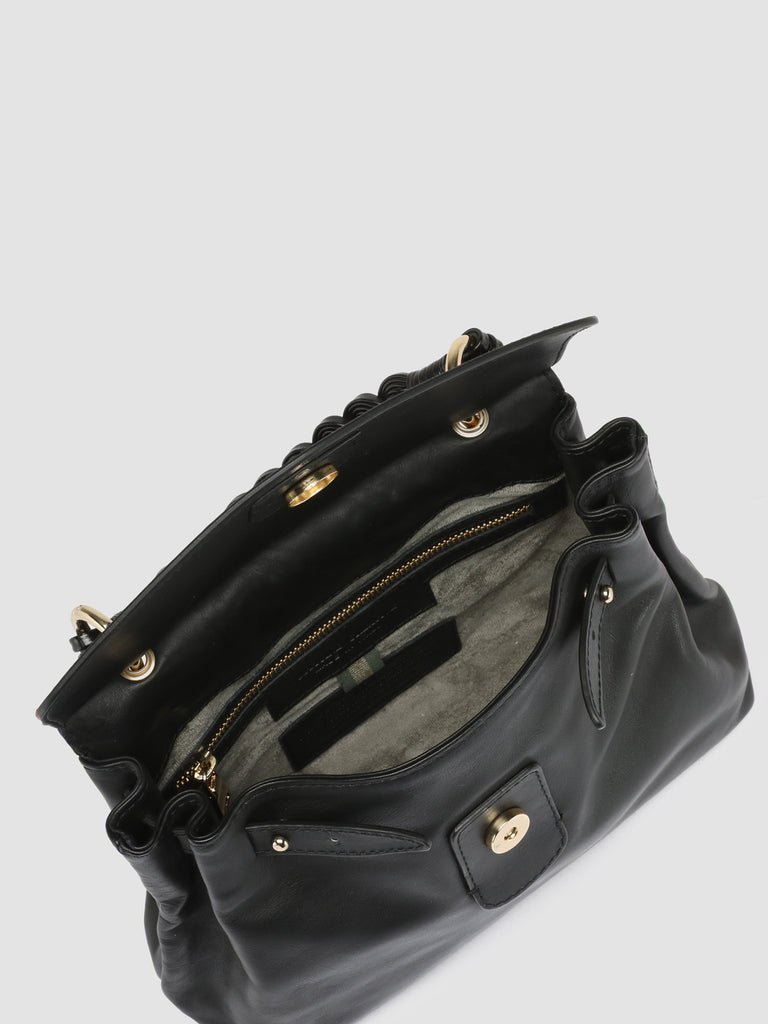 NOLITA WOVEN 201 - Black Nappa Leather Hand bag  Officine Creative - 6