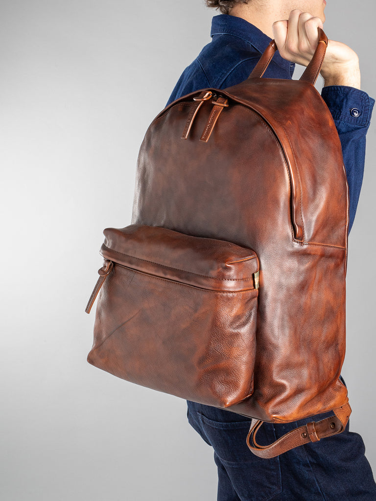 OC PACK - Brown Leather Backpack  Officine Creative - 14