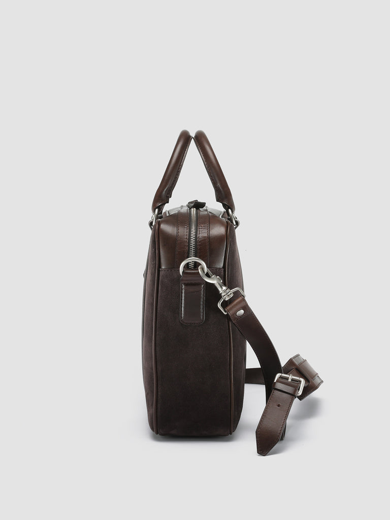 QUENTIN 010 - Brown Suede and Leather Bag  Officine Creative - 5