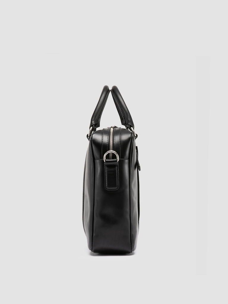 QUENTIN 010 - Black Leather Bag