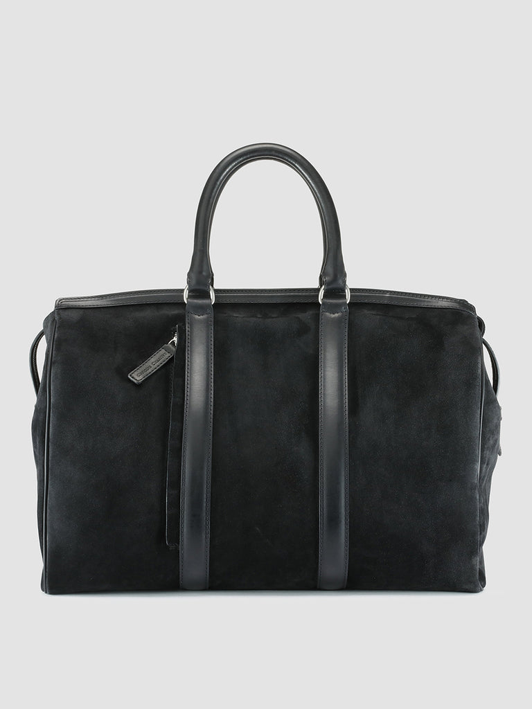 QUENTIN 009 - Black Suede and Leather Bag  Officine Creative - 1