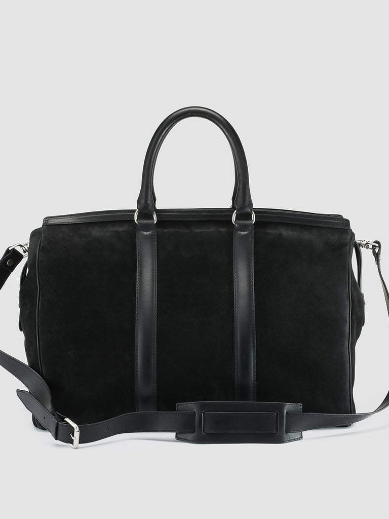 QUENTIN 009 - Black Suede and Leather Bag  Officine Creative - 4