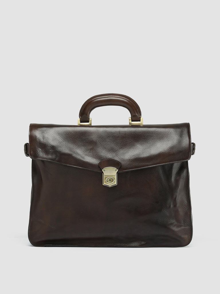 RARE 036 - Brown Leather Briefcase