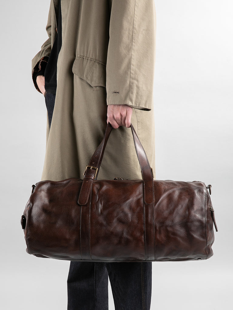 RARE 038 - Brown Leather Travel Bag  Officine Creative - 15