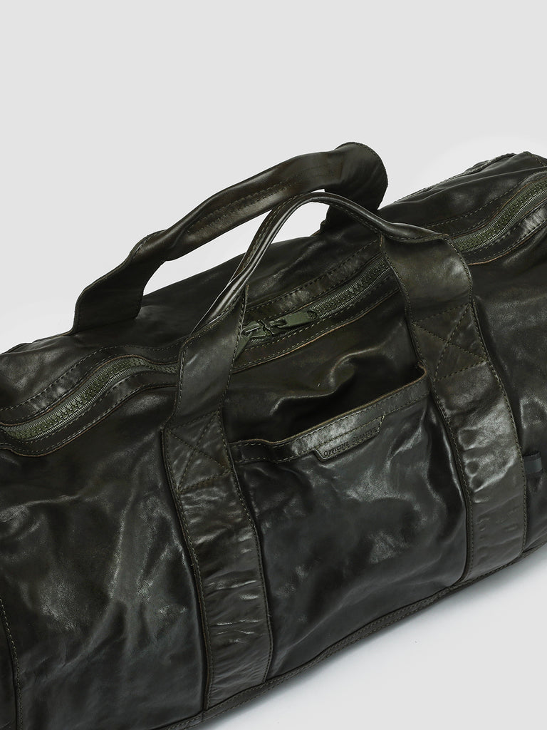 RECRUIT 007 - Green Leather Travel Bag  Officine Creative - 2