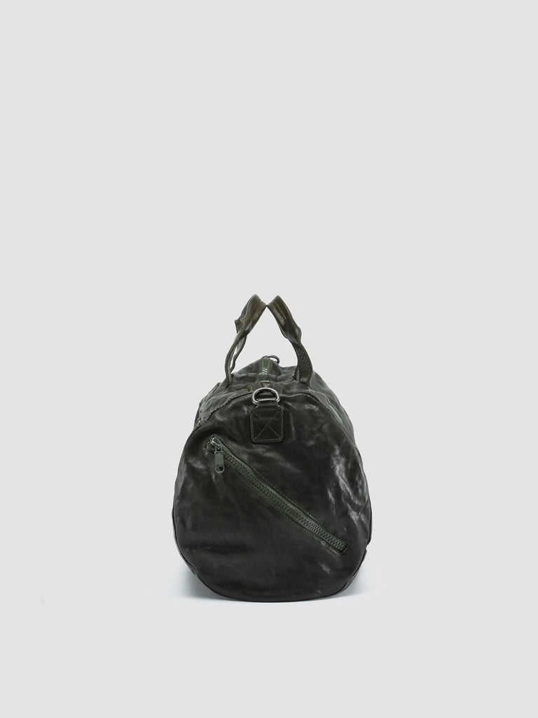 RECRUIT 007 - Green Leather Travel Bag  Officine Creative - 3