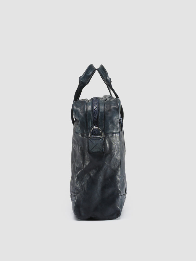RECRUIT 008 - Blue Leather Tote Bag  Officine Creative - 3