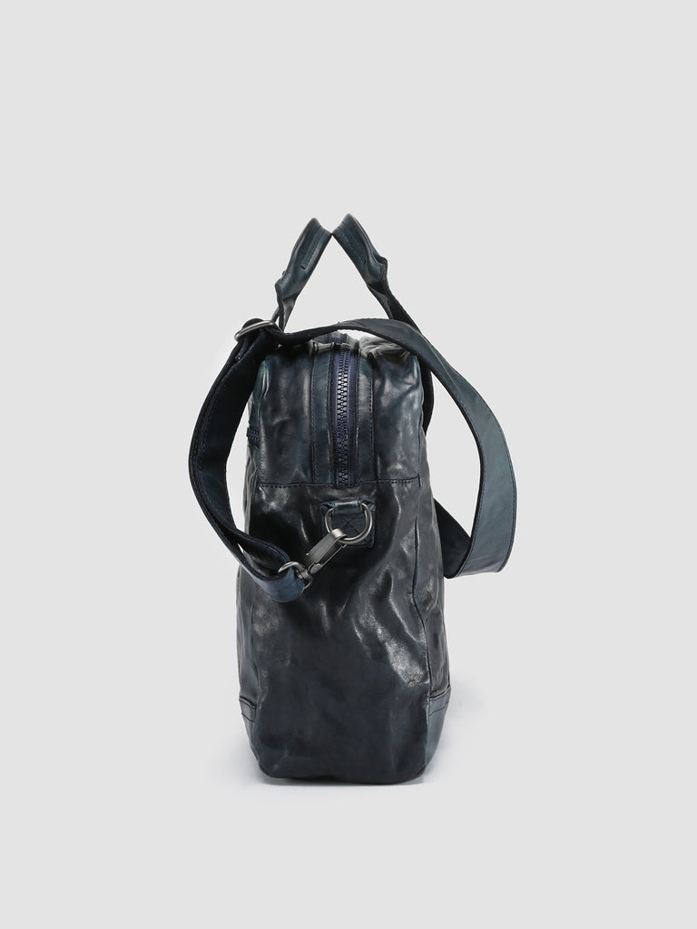 RECRUIT 008 - Blue Leather Tote Bag  Officine Creative - 5
