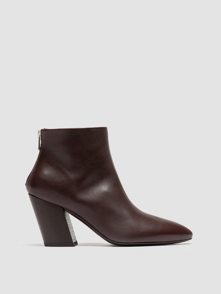 SEVRE 003 - Burgundy Leather Zip Boots