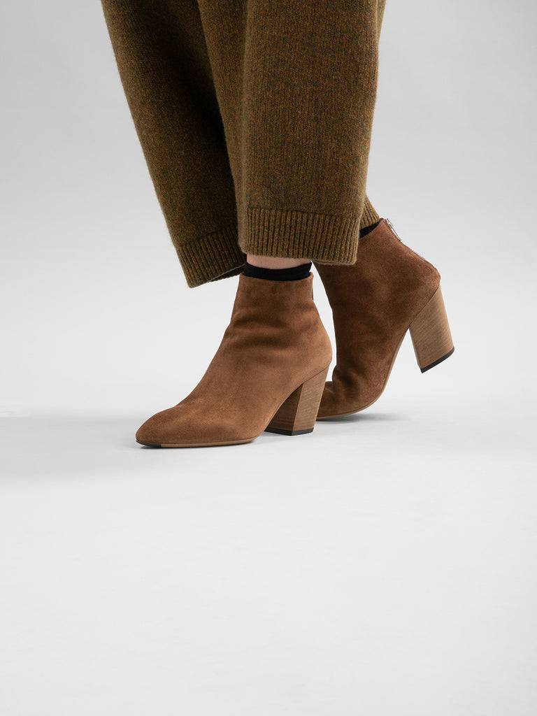 SEVRE 003 - Brown Leather Zip Boots Women Officine Creative - 1