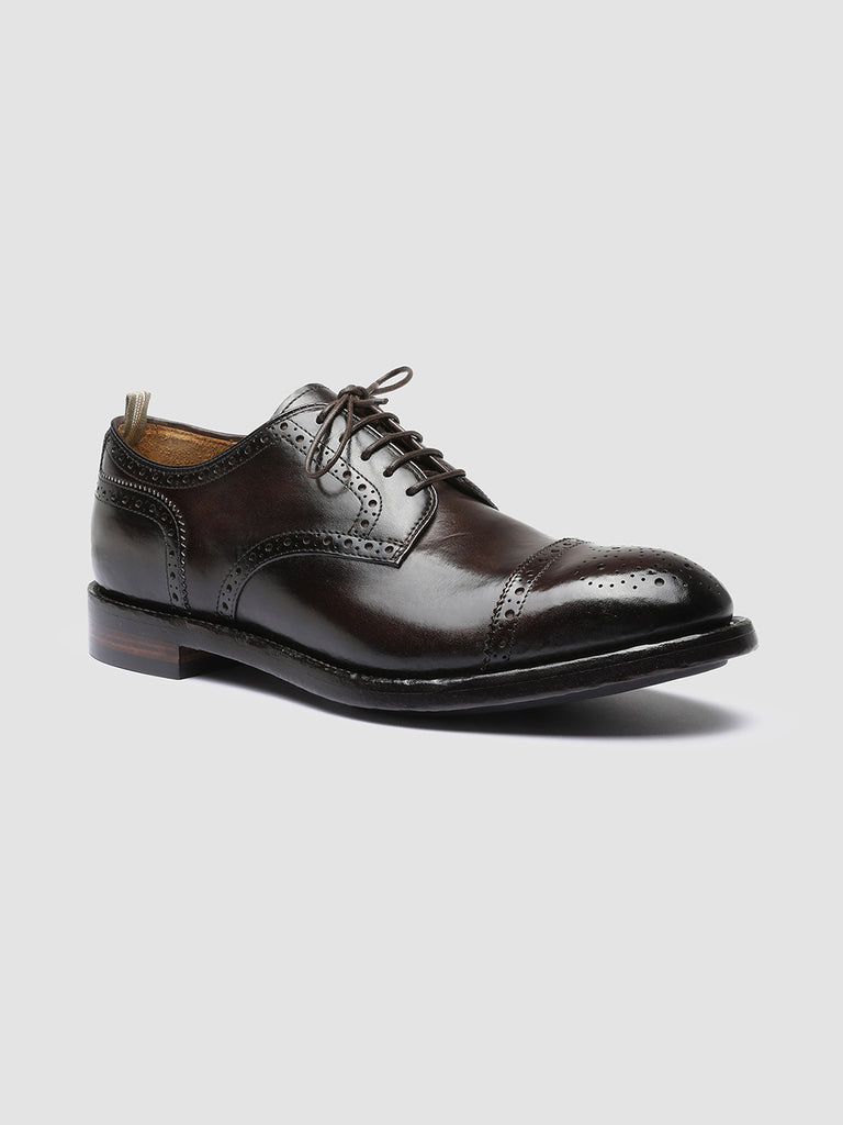 TEMPLE 003 - Brown Leather Derby Shoes Men Officine Creative - 3