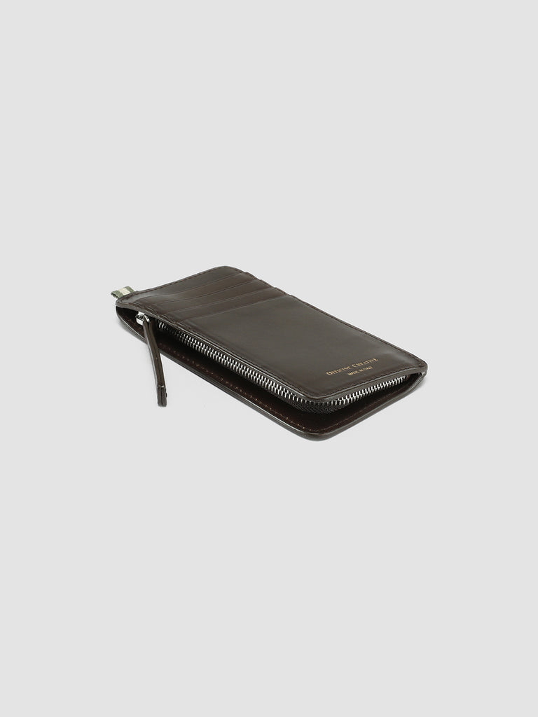 BERGE’ 03 - Brown Leather Card Holder  Officine Creative - 3
