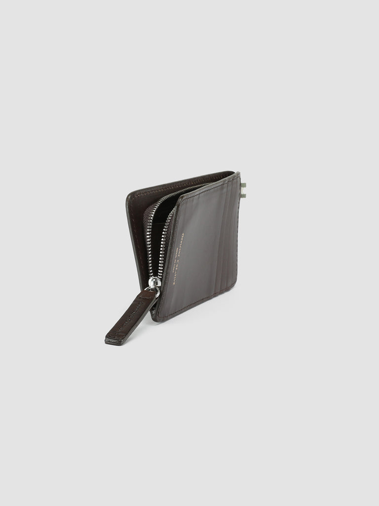BERGE’ 03 - Brown Leather Card Holder  Officine Creative - 5