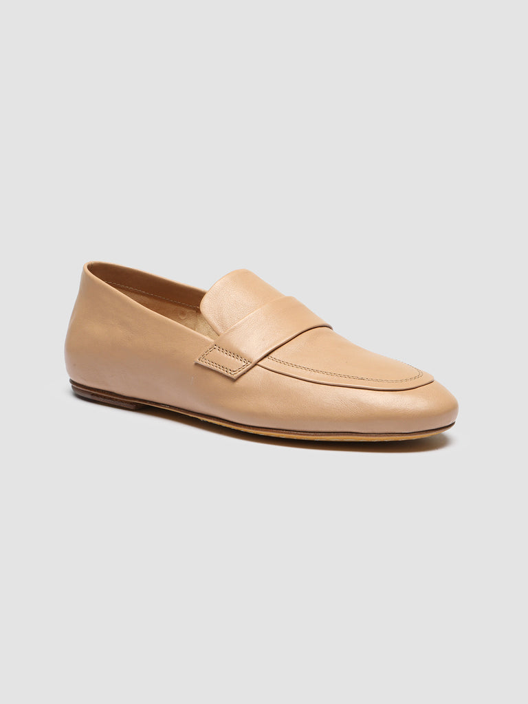 BESSIE 004 - Taupe Leather loafers