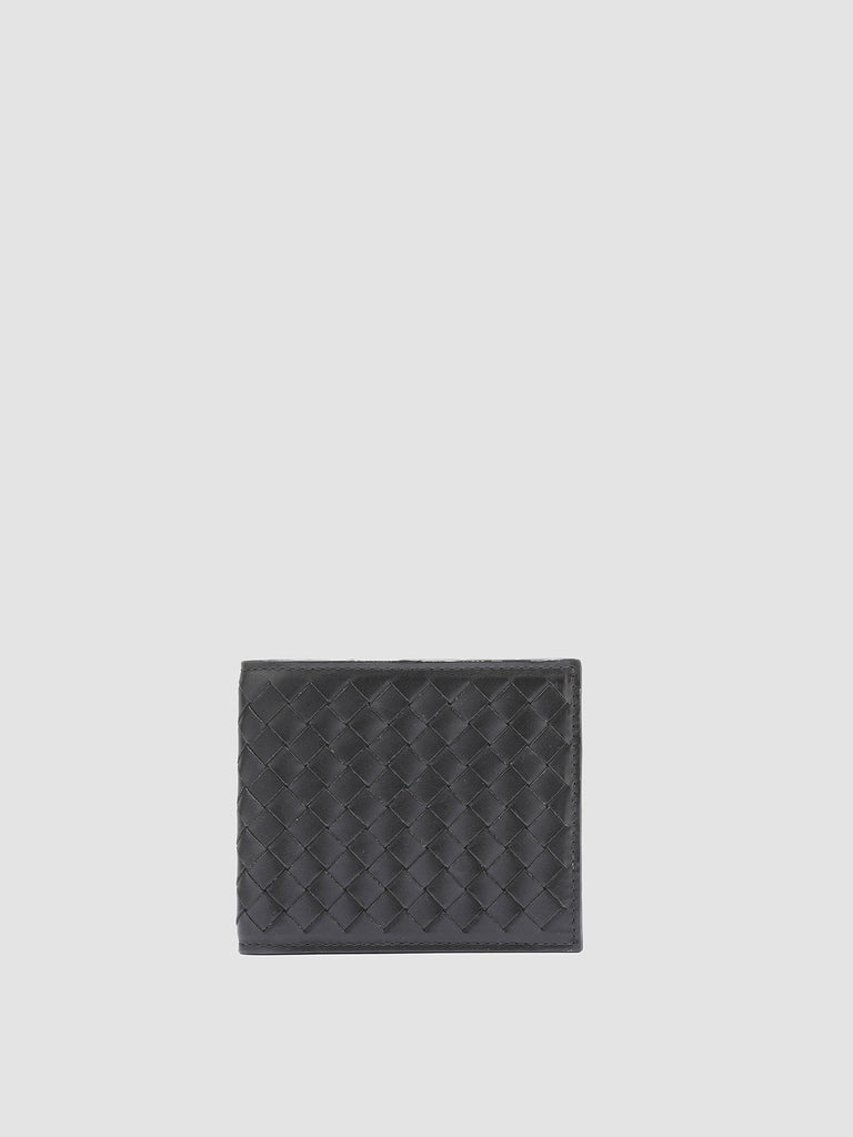 BOUDIN 123 - Black Leather Bifold Wallet