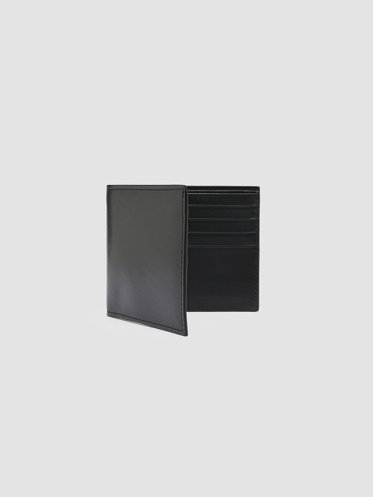 BOUDIN 23 - Black Leather Bifold Wallet