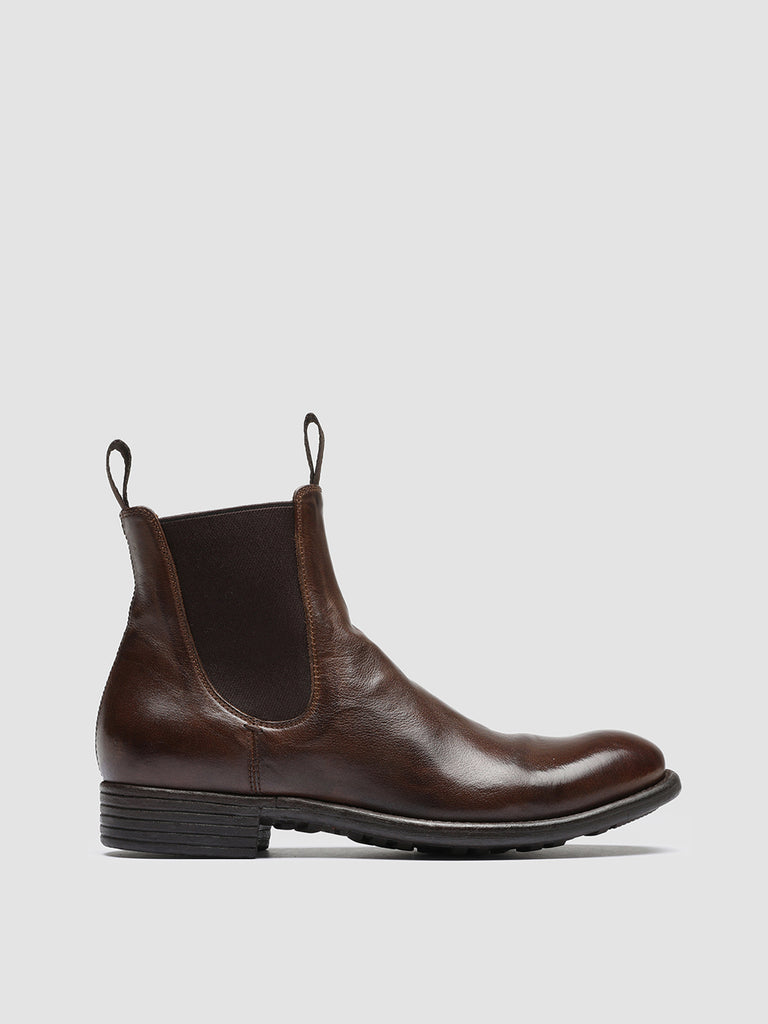 CALIXTE 004 - Brown Leather Chelsea Boots