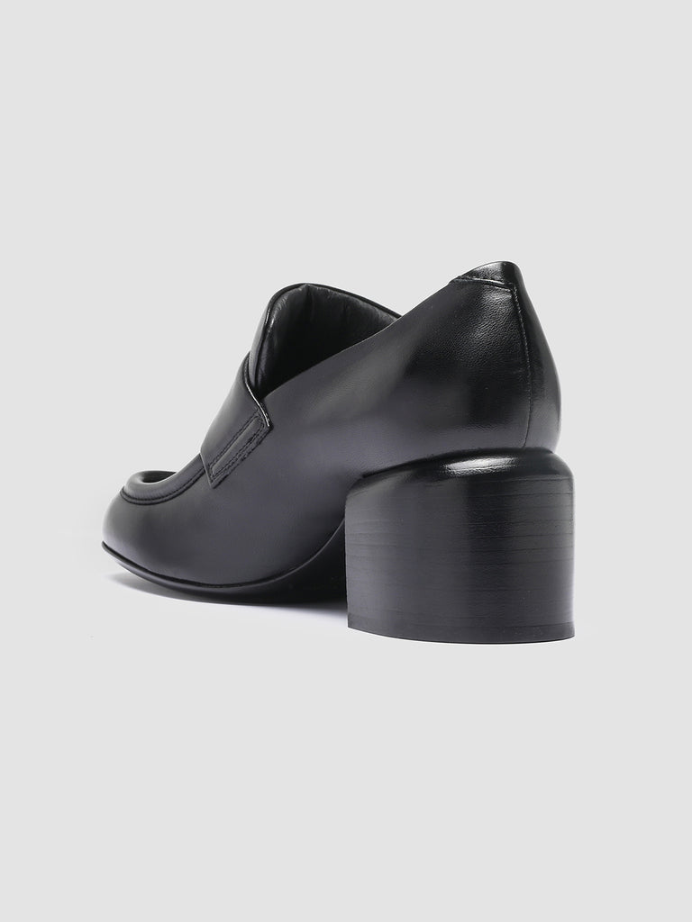 ETHEL 011 - Black Leather Loafers
