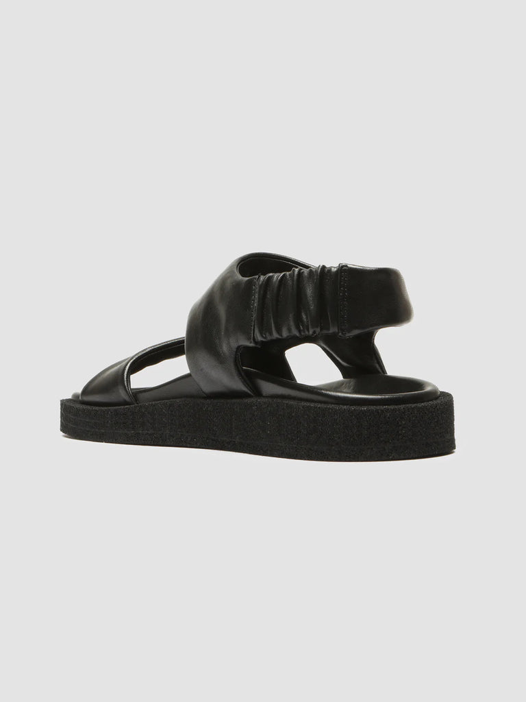 INNER 105 - Black Leather Sandals
