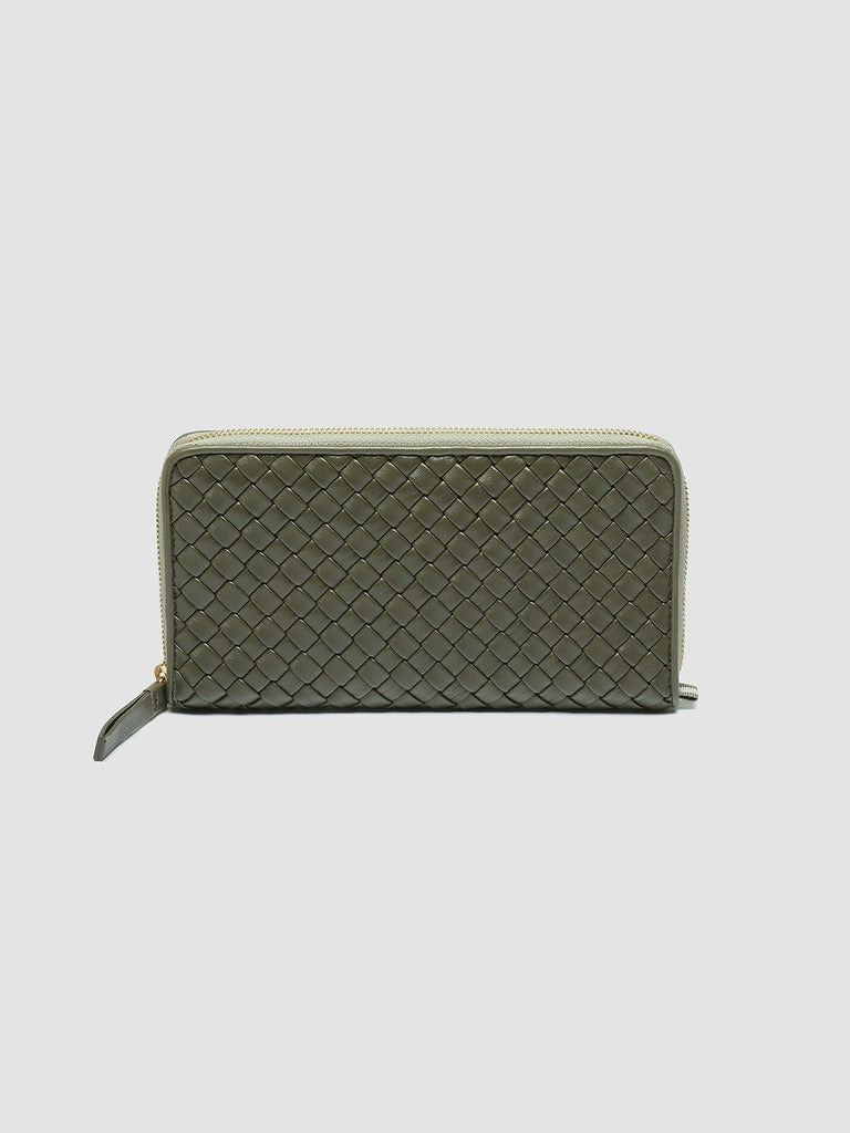 JULIET 101 - Green Leather Zip-around Wallet