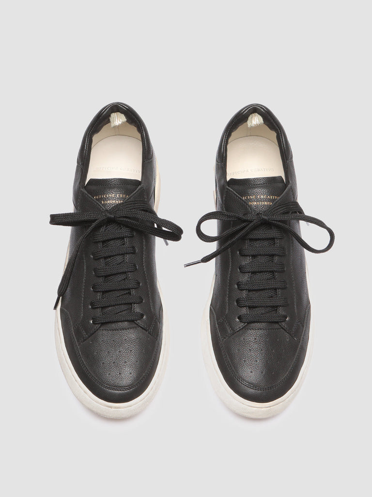 KAREEM 001 - Black Leather sneakers