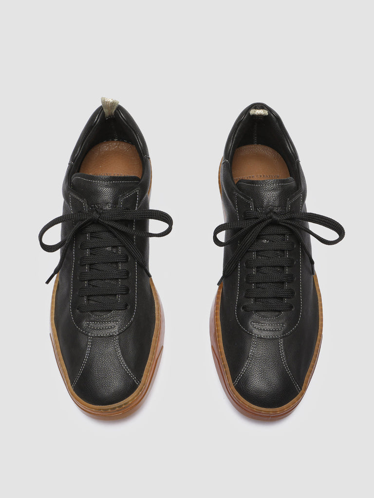 KARMA 001 - Black Leather Sneakers Men Officine Creative - 2