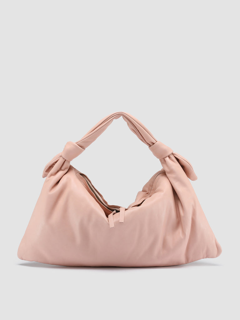 BOLINA 029 - Rose Leather Hobo Bag