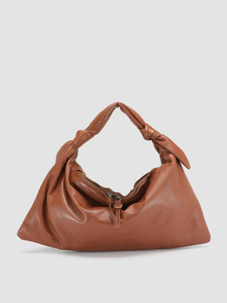 BOLINA 029 - Brown Leather Hobo Bag