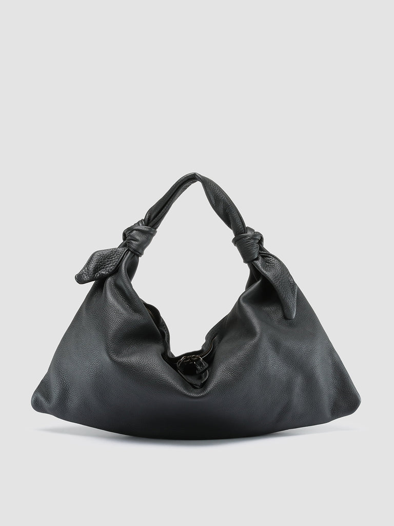BOLINA 031 - Black Leather Hobo Bag  Officine Creative - 1