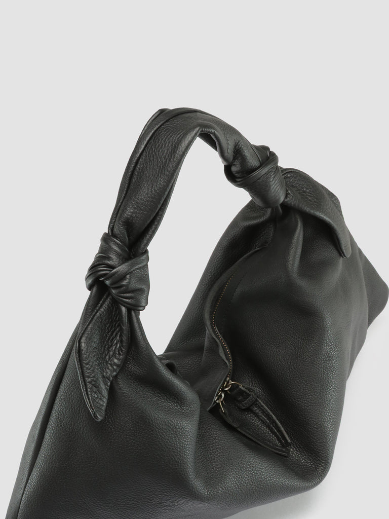 BOLINA 031 - Black Leather Hobo Bag  Officine Creative - 2