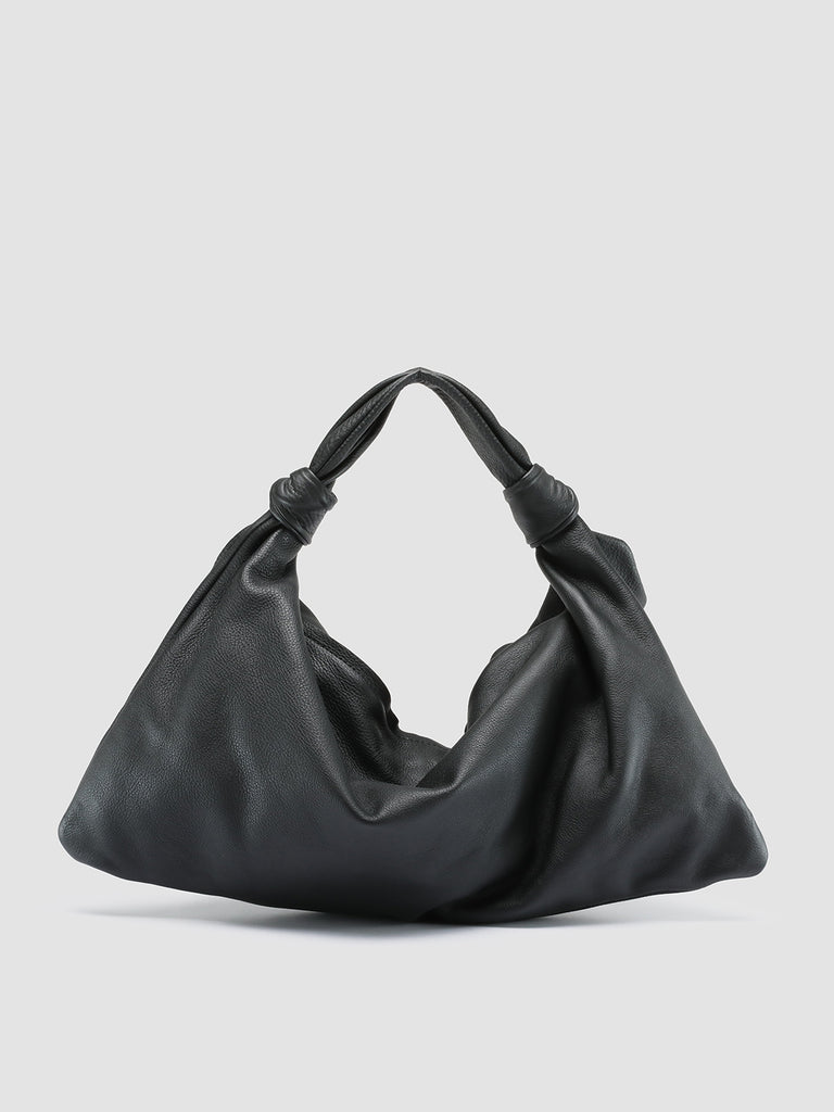 BOLINA 031 - Black Leather Hobo Bag  Officine Creative - 4