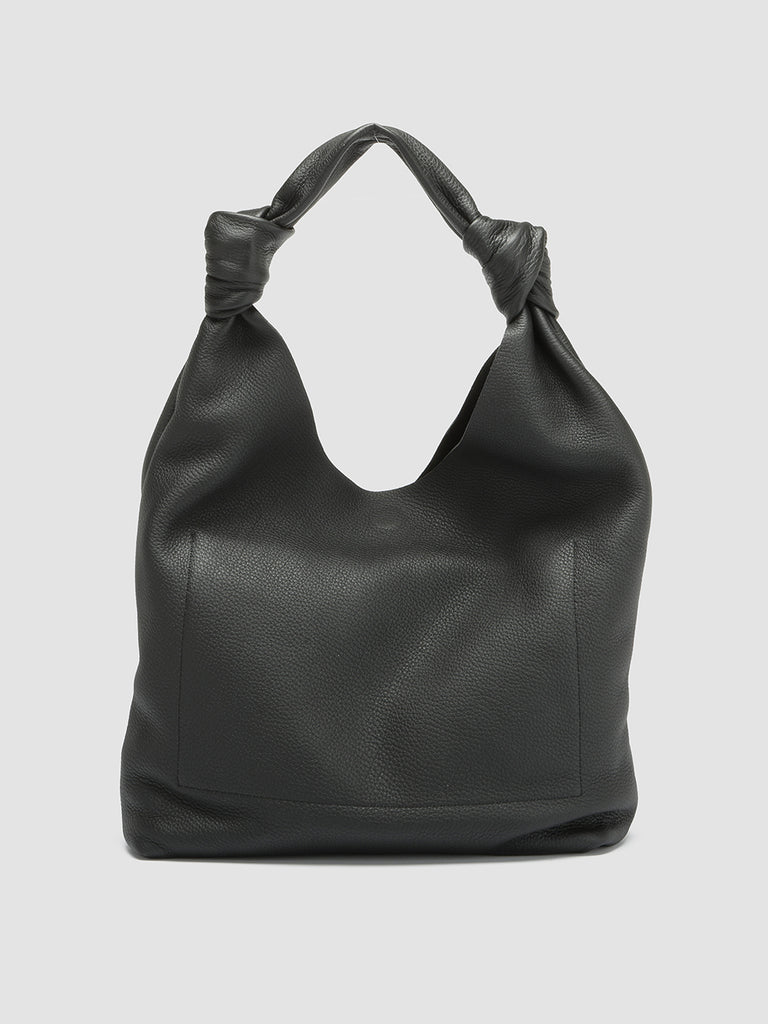 BOLINA 15 - Black Leather Hobo Bag  Officine Creative - 4