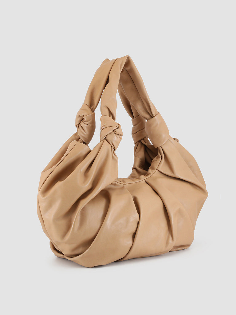 BOLINA 20 - Taupe Leather bag